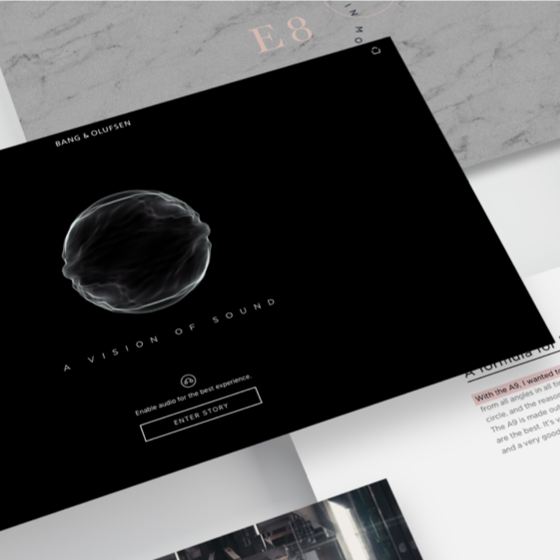 Bang & Olufsen's digital storefront